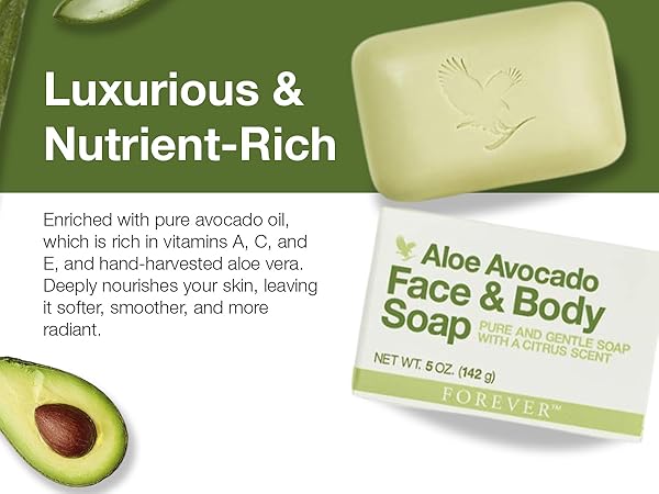 Aloe Avocado Face & Body Soap